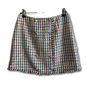 Leyden Monroe Tweed Mini Skirt Women’s Size Small Multi Color New NWT